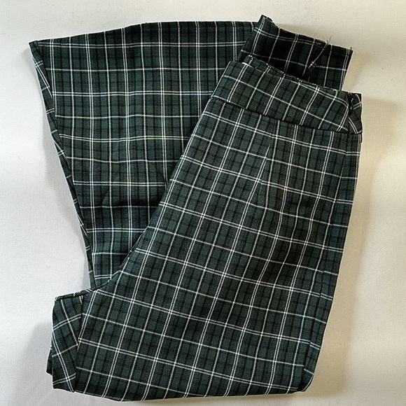 Seven Wonders Green Plaid Flares - Picture 6 of 15